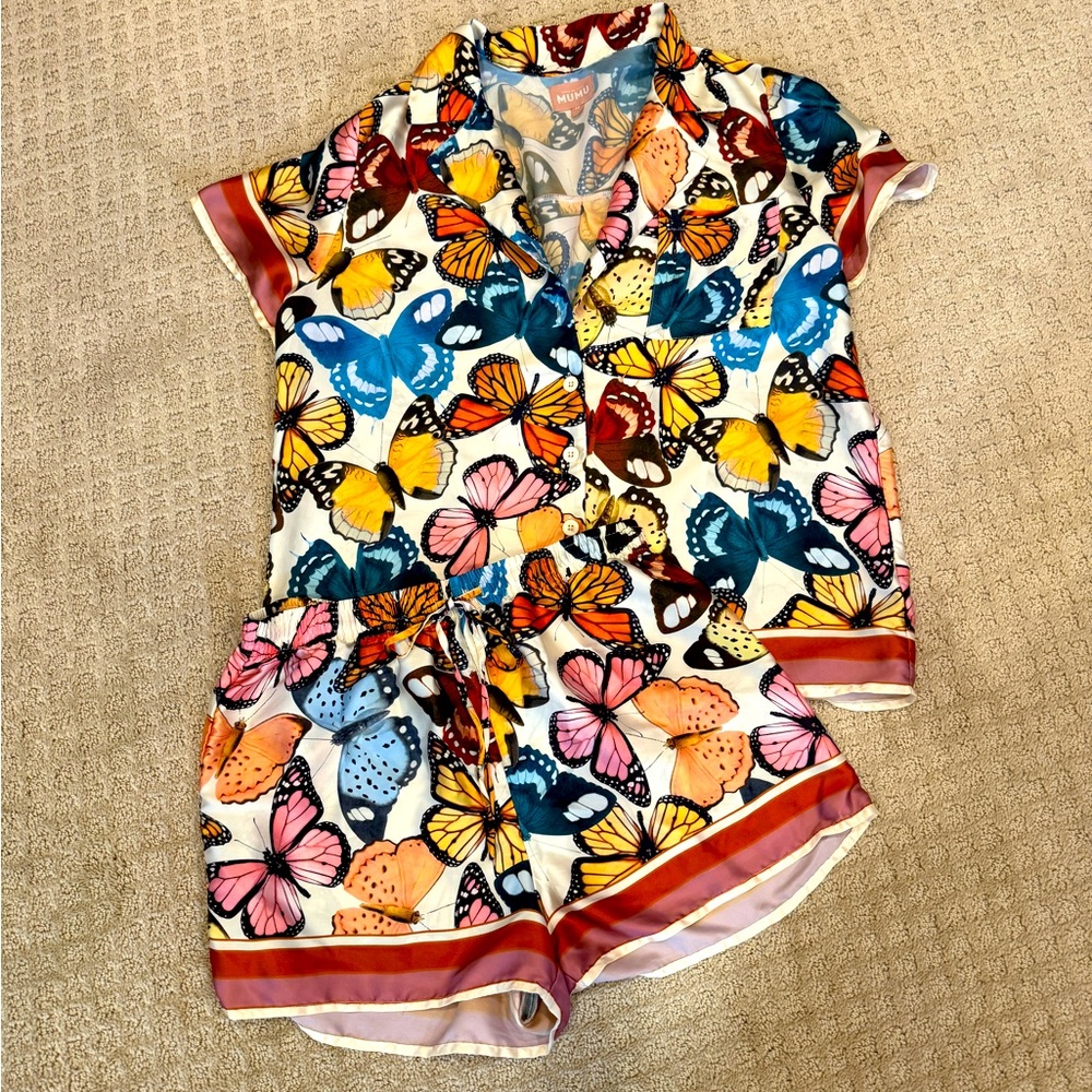 Show Me Your Mumu Sunday Morning PJ’s set Baileys Butterflies